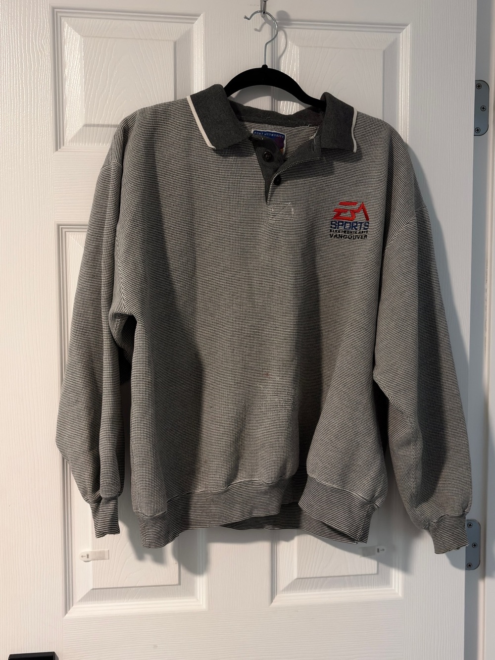 Vintage Grey Vancouver EA SPorts Men's Polo Sweater
